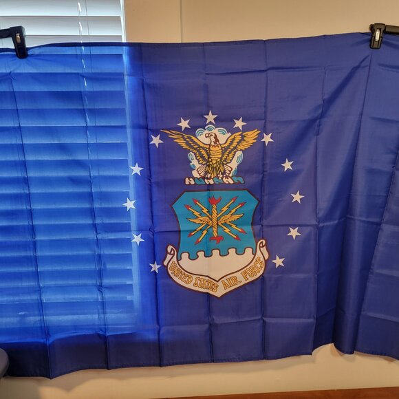 3x5 U.S. Air Force Airforce Emblem USAF Flag Double Sided Nylon Flag - Picture 5 of 7